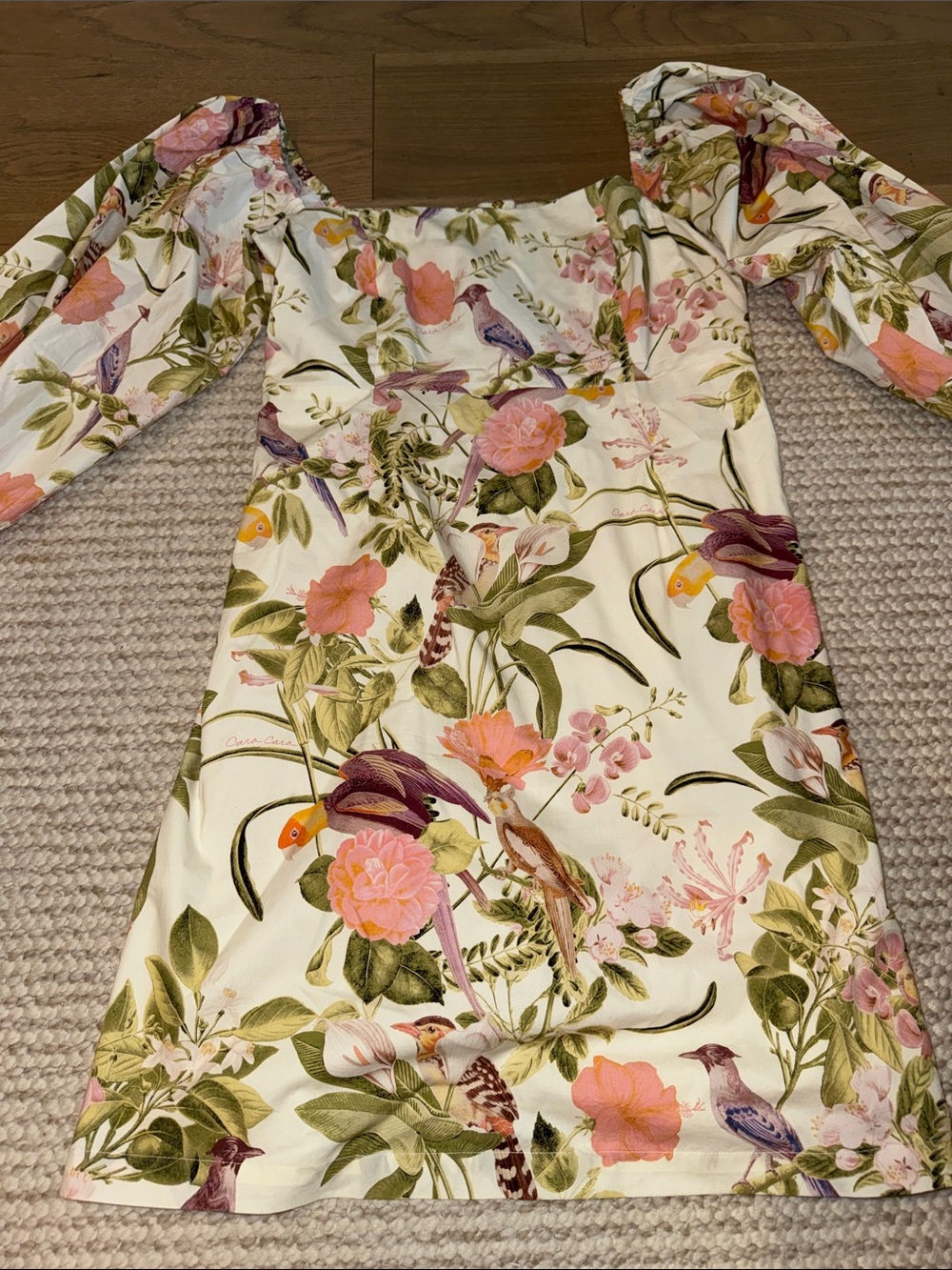 Off-the-shoulder mini dress